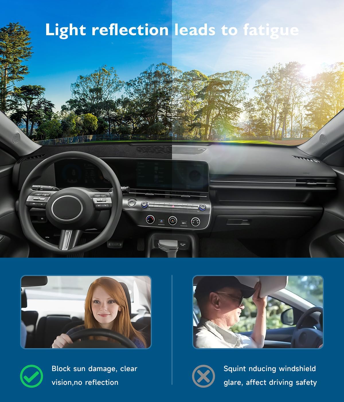Dash Cover Compatible with Hyu - Tech Car Accessories 评论和价格
